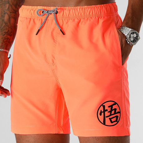 Dragon Ball Z - Pantaloncini da bagno Goku Kanji Arancione fluo