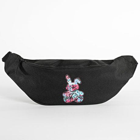 Sale Môme Paris - Sacoche Banane Lapin Graffiti Noir Rose