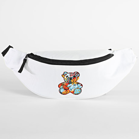 Sale Môme Paris - Sacoche Banane Nounours Graffiti Blanc Rouge