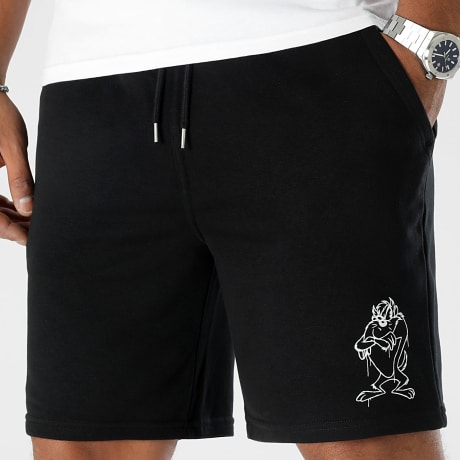 Looney Tunes - Short Jogging Angry Taz Noir Blanc