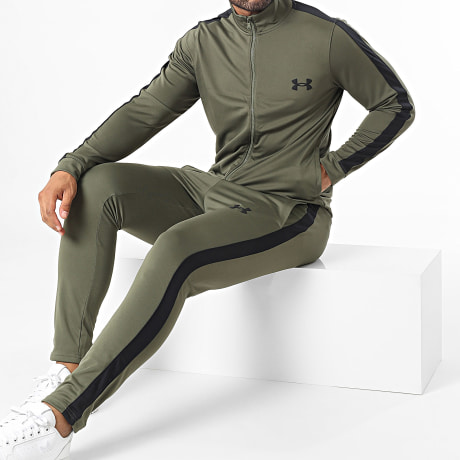 Under Armour - Ensemble De Survetement A Bandes 1357139 Vert Kaki