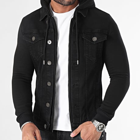 LBO - Slim Hooded Jean Jacket 0433 Black