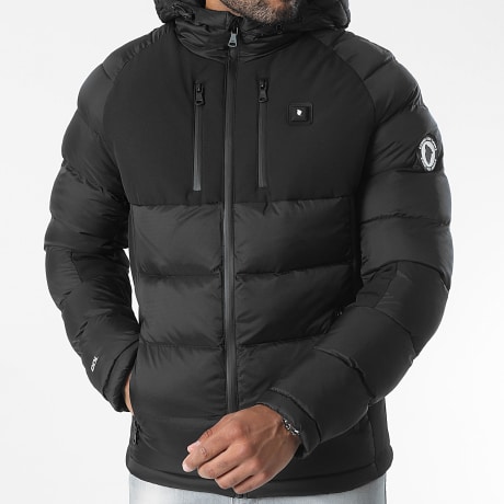 Comme Des Loups - Plumífero con capucha calefactable Andorra Negro