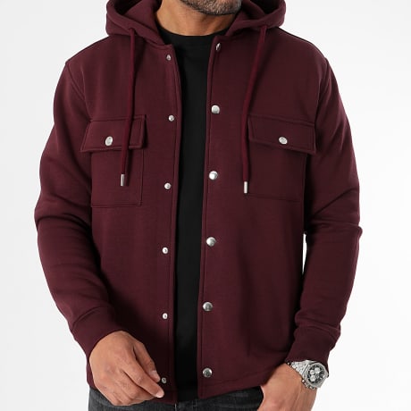 LBO - Plain Hooded Jacket 3092 Bordeaux