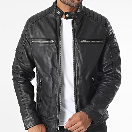 Schott NYC - Rock zwart leren jack