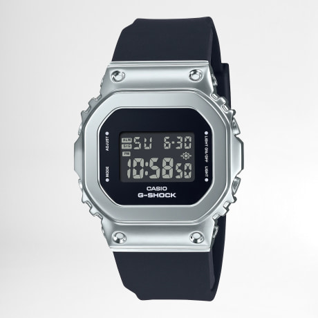 G-Shock - Montre Femme G-Shock GM-S5600-1ER Noir Acier
