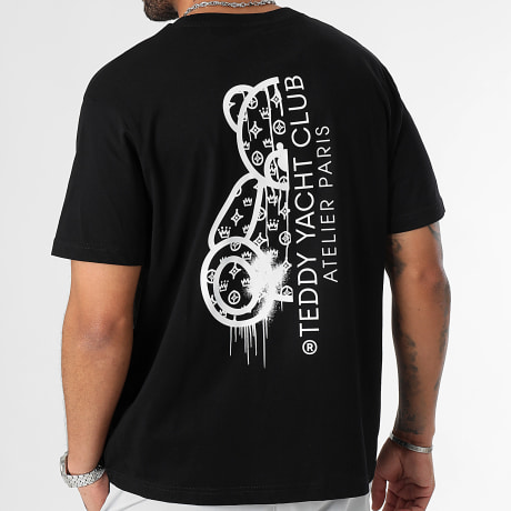Teddy Yacht Club - Tee Shirt Oversized Groot Atelier Paris Zwart Wit