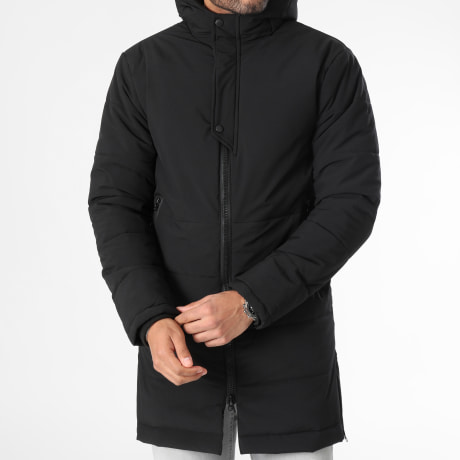 Mackten - Doudoune Longue Capuche Noir