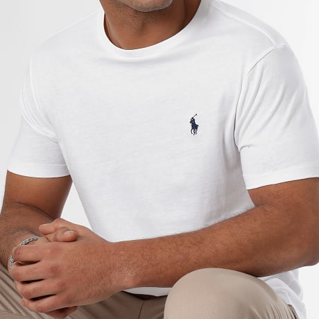 Polo Ralph Lauren - T-Shirt Custom Slim Fit Original Player Weiß