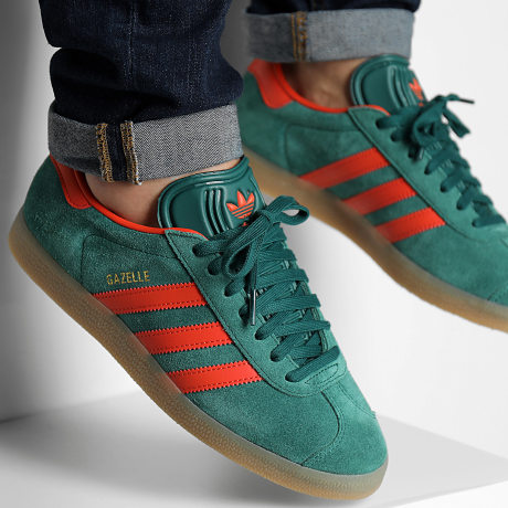 Adidas Originals - Baskets Gazelle IG6200 Core Green Preloved Red Gum3