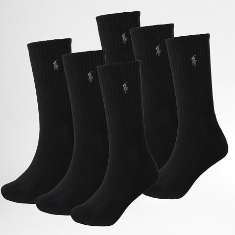 Polo Ralph Lauren - Lote de 6 pares de calcetines Original Player negros