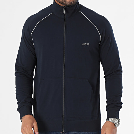 BOSS - Mix en Match ritsjack 50515366 marineblauw