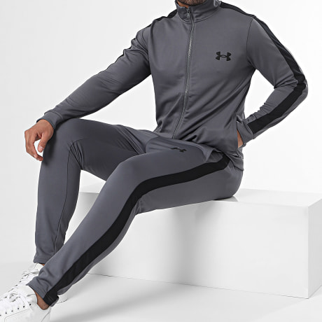Under Armour - Ensemble De Survetement A Bandes 1357139 Gris Noir