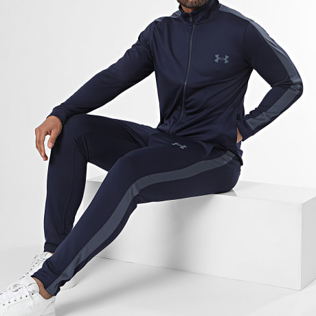 Under Armour - Trainingspak met Strepen 1357139 Marineblauw Grijs