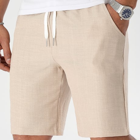LBO - Short Chino Effet Lin 0943 Beige