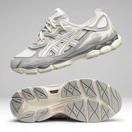 Asics - Baskets Gel NYC 1201A789 Cream Oyster Grey