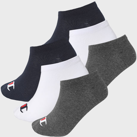Champion - 6 Pairs Of Socks U20102 White Navy Grey Charcoal Chiné
