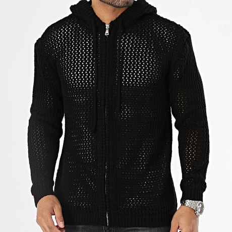 Fins de Séries - Zipped Hooded Sweater Black