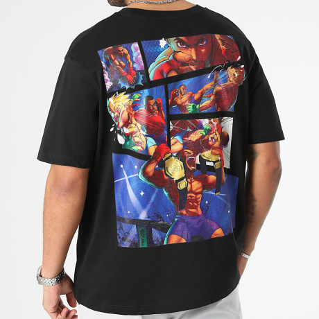Super Prodige - Camiseta Manga Oversize Grande Negra