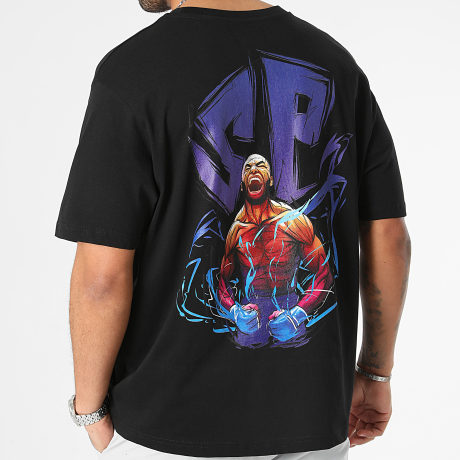 Super Prodige - T-Shirt Oversize Large Energie Schwarz Violett