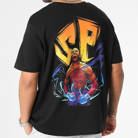Super Prodige - Camiseta Oversize Large Energie Negro Amarillo