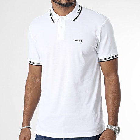 BOSS - Polo de manga corta Paul 50506193 Blanco