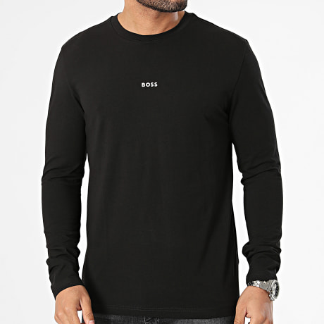 BOSS - Tee Shirt Manches Longues Chark 50473286 Noir