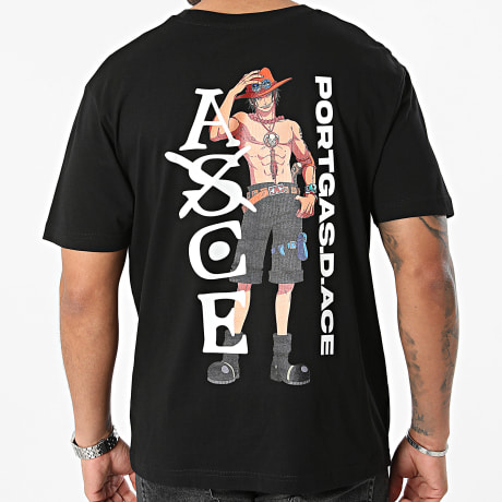 One Piece - Tee Shirt Oversize Large Tattoo Noir