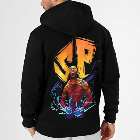 Super Prodige - Sweat Capuche Energie Noir Jaune
