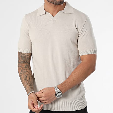 Frilivin - Polo-Shirt Kurzarm Beige