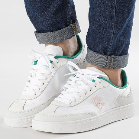 Tommy Hilfiger - Baskets Femme Heritage Court 7889 White Olympic Green