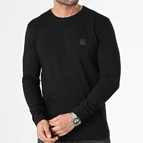 BOSS - Tee Shirt Manches Longues Tacks 50512111 Noir