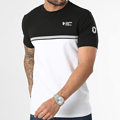 Comme Des Loups - Camiseta Everest Negro Blanco