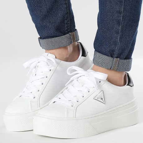 Guess - Sneakers Femme FLGAMAELE12 White Black