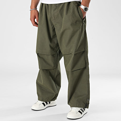 Urban Classics - TB6282 Pantalones paracaídas verde caqui