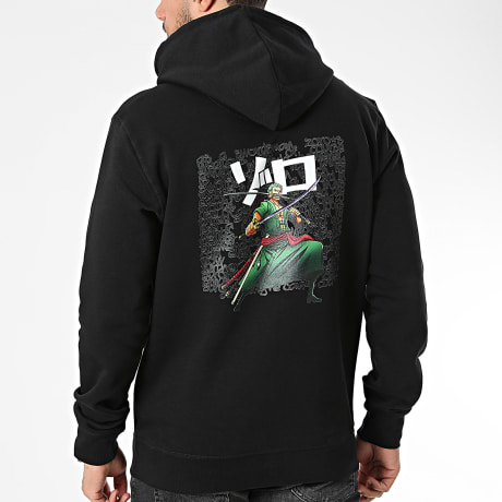 One Piece - Sudadera con capucha Zoro Graf Negra