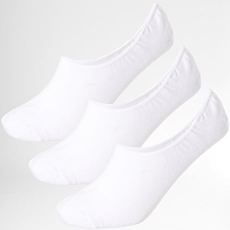 Jack And Jones - 3 Pares Calcetines Douglas Invisibles Blanco