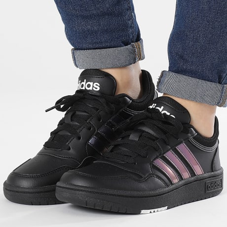 Adidas Sportswear - Baskets Femme Hoops 3.0 GZ9671 Core Black Core Black Footwear White