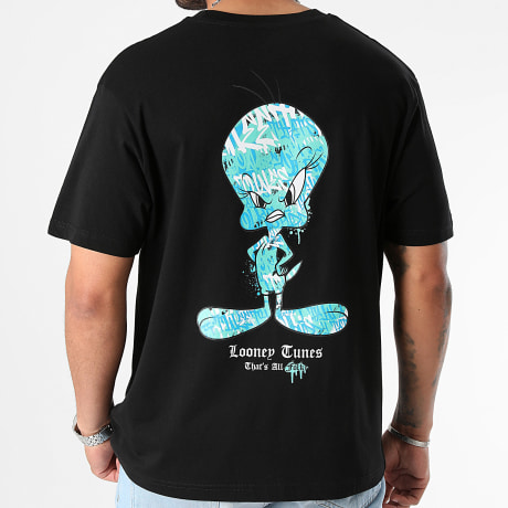 Looney Tunes - Tee Shirt Oversize Large Icy Tweety Back Noir