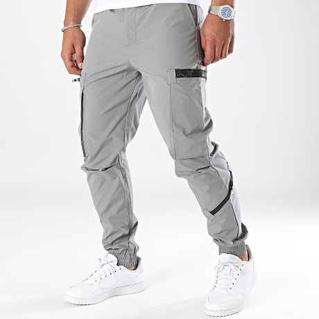 Frilivin - Pantalones Cargo Grises