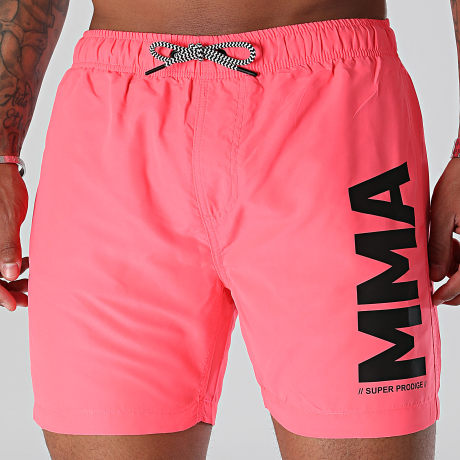 Super Prodige - MMA Badeshorts Fluo Pink Schwarz