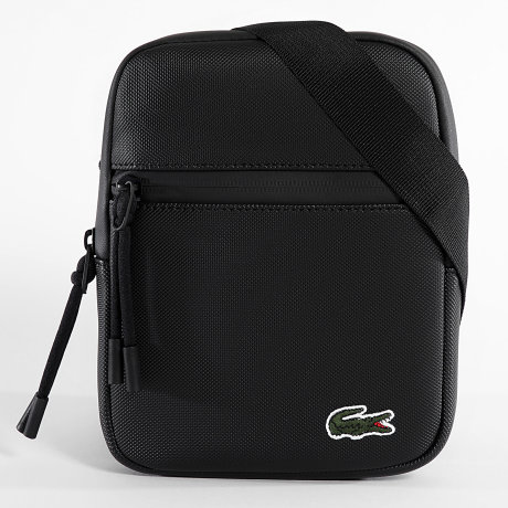Lacoste - Bolso LCST Logo Cocodrilo Bordado Negro