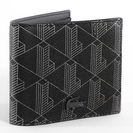 Lacoste - Portefeuille The Blend Noir Gris