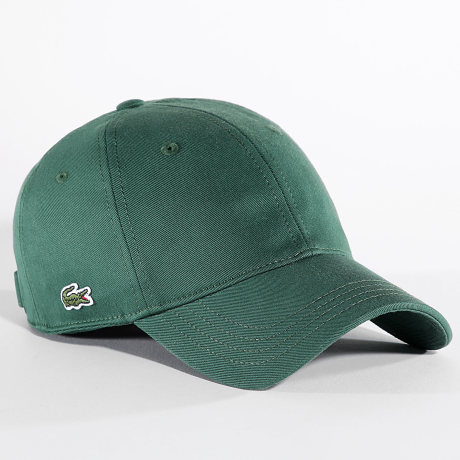 Lacoste - Casquette Side Logo Brodé Crocodile Vert