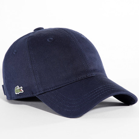 Lacoste - Casquette Side Logo Brodé Crocodile Bleu Marine
