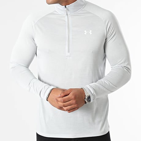 Under Armour - Tee Shirt Manches Longues Col Zippé Tech 2.0 1328495 Gris
