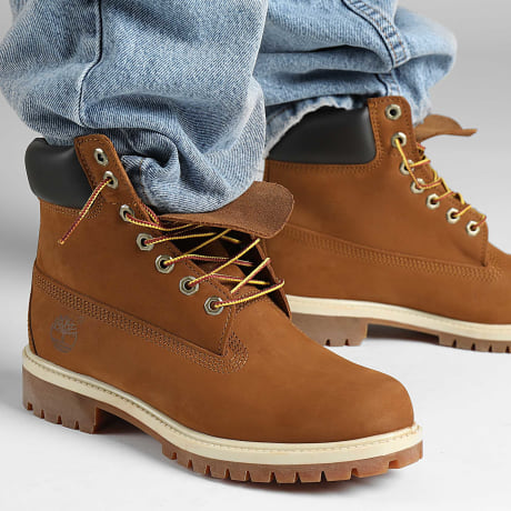 Timberland - Botas Premium 6 En Encaje Impermeable 172066 Trigo Oscuro Nobuck