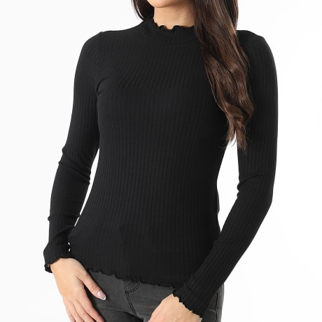 Only - Top Manches Longues Femme Fransiska Noir