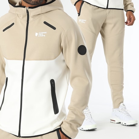 Comme Des Loups - Conjunto de fato de treino Keyzer Bege Branco