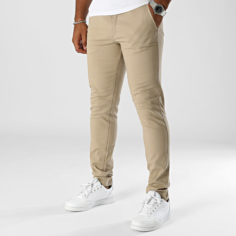 JJ Rebel - Pantalones chinos Michael Beige Slim